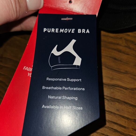 Reebok PureMove+ High‑Impact Sports Bra Black X2XEF 2XL Cups E‑F | NWT - Picture 8 of 10